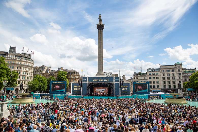 Trafalgar Square, West End Live 2022. Photo: Pamela Raith