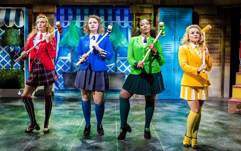 As Veronica (centre) in cult favourite Heathers (Pamela Raith)