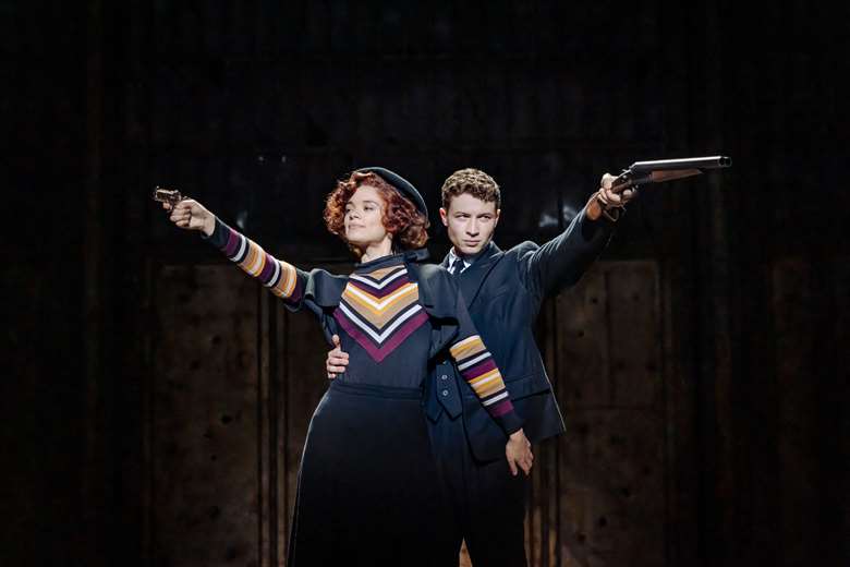 Katie Tonkinson and Alex James-Hatton as Bonnie and Clyde (All images credit: Richard Davenport)
