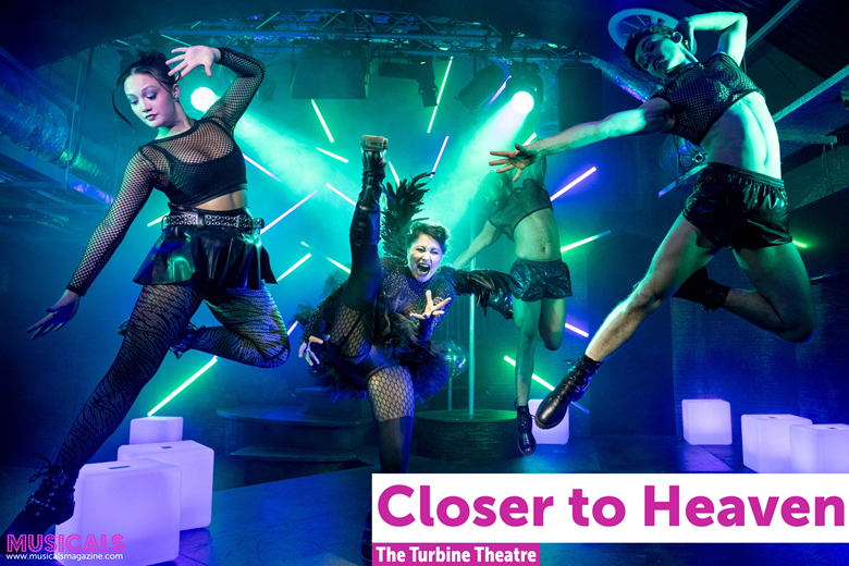 Frances Ruffelle (centre) and the cast of Closer To Heaven (images credit: Mark Senior)